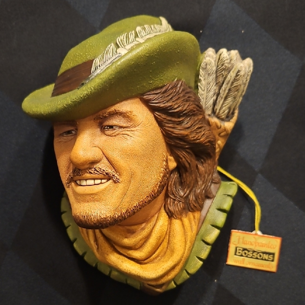 Bossons Vintage ROBIN HOOD 3D Chalkware Wallart